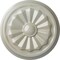 Ekena Millwork Olivia Ceiling Medallion (Fits Canopies up to 2 1/8"), Hand-Painted Flash Blue, 7 7/8"OD x 1 1/8"P CM07OLFBS - alternate 1